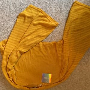 Misguided yellow croptop